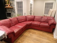 burgundy sectional couch sofa for sale  Lexington
