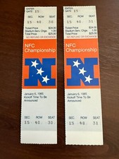 Tickets 1985 nfc for sale  Clayton