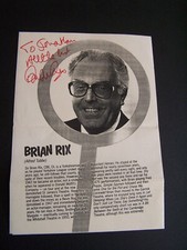 Brian rix hand for sale  SWANSEA