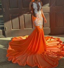 Novo vestido de formatura laranja comprar usado  Enviando para Brazil
