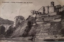 Cartolina fognano chiesa usato  Lugo