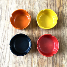 Cinzeiros vintage Dealers Choice MCM laranja amarelo preto vermelho louco masculino cassino pôquer comprar usado  Enviando para Brazil