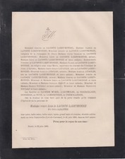 1888 faire part d'occasion  Toulouse-