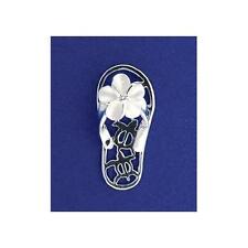 PRATA 925 CHINELO HAVAIANO CHINELO CHINELO FIO DENTAL PINGENTE PLUMERIA CUT OUT HONU TURTLE, usado comprar usado  Enviando para Brazil