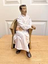 CADEIRA DE VIME CHINESA LAMA HOMEM/HOMEM ESTUDIOSO SENTADO 9" comprar usado  Enviando para Brazil