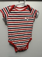 Macacão Puma vermelho branco azul listrado 6-9 meses bebês comprar usado  Enviando para Brazil