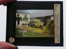 FOTO DE VIDRO VINTAGE LANTERNA MÁGICA SLIDE DEBULHA MÁQUINA DE TRIGO MOTOR BAVIERA comprar usado  Enviando para Brazil