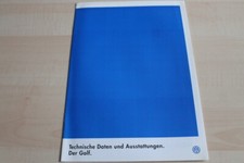 119192) VW Golf III - technische Daten & Ausstattungen - Prospekt 10/1996 comprar usado  Enviando para Brazil