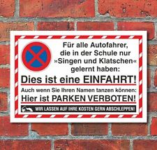 Schild parkverbot parken gebraucht kaufen  Bad Driburg