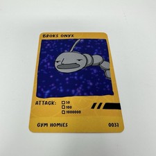 Pokenot Gym Homies, titular de pase disfuncional, Broks Onyx #37 segunda mano  Embacar hacia Mexico