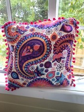 Cushion pink floral for sale  Shipping to Ireland