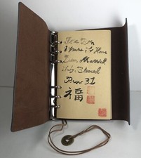 Vtg leather journal for sale  Chehalis
