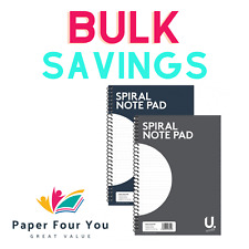 Bloco de anotações em espiral A4 (20x28) perfeito para anotações escolares/de trabalho! 80 páginas forradas comprar usado  Enviando para Brazil