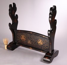 Suporte de espada samurai japonês ouro triplo Aoi Tokugawa KATANA-KAKE era Meiji comprar usado  Enviando para Brazil