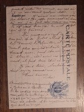 Ww1 carte correspondance d'occasion  Lestrem