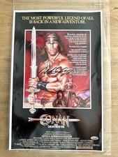 Foto autografada 11x17 de Conan The Barbarian Arnold Schwarzenegger certificado de autenticidade comprar usado  Enviando para Brazil