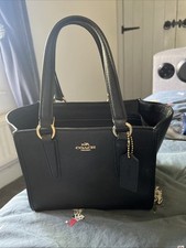 Coach black leather for sale  HULL