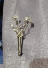 Posy brooch white for sale  WIGAN