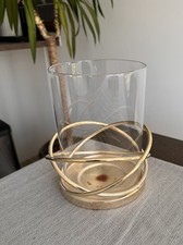Gold glass candle for sale  WITHAM