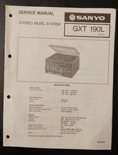 Sanyo gxt190l stereo for sale  BARRY