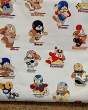 Papel de parede vintage NFL para quarto de bebê menino 20 polegadas de largura 24 pés de comprimento comprar usado  Enviando para Brazil