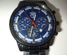 Herren armbanduhr schwarz gebraucht kaufen  Bad König