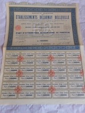 Ancien certificat actions d'occasion  Bais