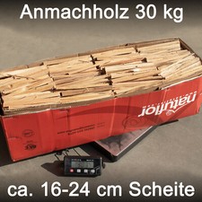 Anmachholz 30kg 24cm gebraucht kaufen  Wernberg-Köblitz