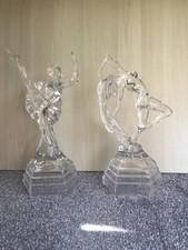 Glass dancing figurines for sale  WIRRAL