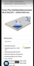 Aufdachdämmung puren plus gebraucht kaufen  Visselhövede