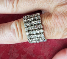 Silver colour diamante for sale  DOWNHAM MARKET