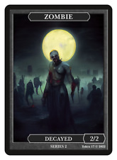 Zombie Token com Decayed Givememana Tokens Series 2 Magic the Gathering MTG, usado comprar usado  Enviando para Brazil