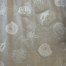 Cortinas de praia costeiras sala de estar areia bege cor clara mistura de linho 50x84 comprar usado  Enviando para Brazil