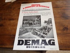 1925.publicité presses demag d'occasion  Saint-Quay-Portrieux