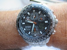 Citizen Eco Drive Sky Hawk relógio solar masculino controlado por rádio alarme cronógrafo na caixa comprar usado  Enviando para Brazil