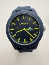 Relógio de pulso masculino Lacoste mostrador marinho pulseira de silicone - Nova bateria comprar usado  Enviando para Brazil