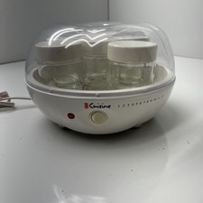 Máquina de iogurte Cuisine YM80! Usado! Completo com 6 xícaras. Belo! L@@K! Funciona comprar usado  Enviando para Brazil