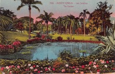 Cartão postal vintage B238 Monaco Monte-Carlo Gardens Jardins comprar usado  Enviando para Brazil