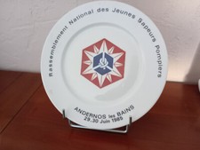 Pompiers assiette souvenir d'occasion  La Rochelle