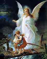 FOTO DE ANJO DA GUARDA COM CRIANÇAS 8X10" ARTE CRISTÃ comprar usado  Enviando para Brazil
