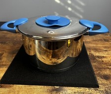 Tupperware Vitalic Series 4.2 Qt pote com tampa alças azuis Tupperchef comprar usado  Enviando para Brazil