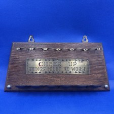 Vintage wood brass for sale  CHATHAM