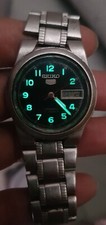 Vintage SEIKO 5 Relógio Automático 21 Joias Mostrador Preto Do Japão comprar usado  Enviando para Brazil
