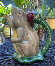 Vintage majolica frog for sale  West Palm Beach