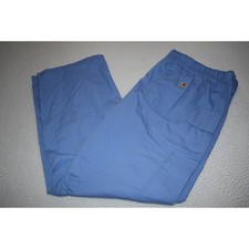 Calça masculina Carhartt Scrub médica enfermeira tamanho XL x 30 solta reta mistura de algodão comprar usado  Enviando para Brazil
