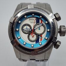 RARO Invicta Reserve Bolt Zeus S1 Racer Branco Azul 52mm Cronógrafo Suíço Mvt comprar usado  Enviando para Brazil