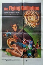 GUILHOTINA VOADORA pôster de filme de uma folha 27x41 SHAW BROS 1975 QUASE PERFEITO, usado comprar usado  Enviando para Brazil
