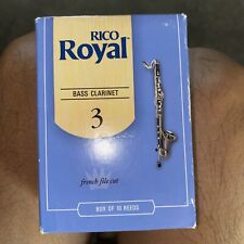 RICO ROYAL Eb E PUNHAS DE CLARINETE PLANAS 10 peças Força 3 CORTE DE ARQUIVO FRANCÊS Caixa Aberta comprar usado  Enviando para Brazil
