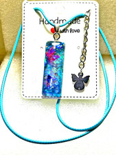 Collana resina blu usato  Poggio Renatico