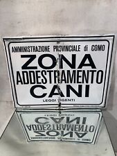 Segnaletica zona addestramento usato  Seregno